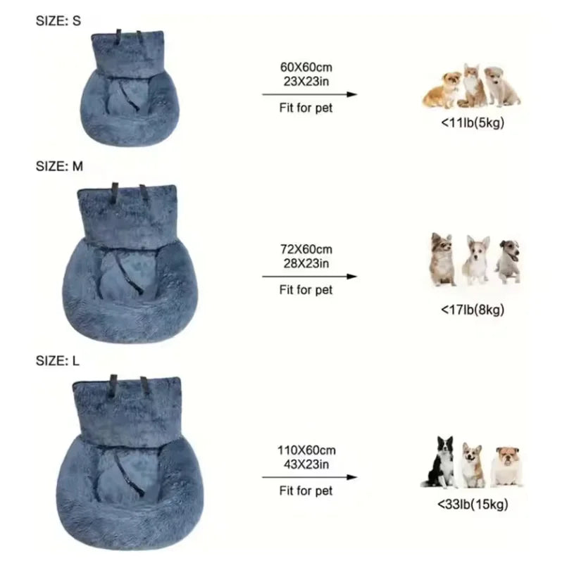 Detachable Dog Seat Cushion Bed